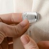Lotsdonxia 4-Piece Metal Copper Thimbles Set – Durable Finger Protectors