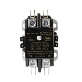 Shopcorp 40A 2-Pole NO 24 VAC Definite Purpose Magnetic Contactor - HVAC, Lighting & Refrigeration, 24 VAC Coil, Motor Load 40A, Air Conditioner & Heat Pump