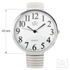 STC Silver Super Large White Face Case Size 43mm Extra