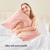 BEDELITE Satin Pillowcase with Zipper 2 Pack, Coral Pillow Cases
