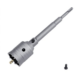 GUICGOC 30mm (1-3/16 inch) Concrete Hole Saw with 220mm SDS Plus Connecting Rod, Tungsten Carbide Teeth (7.7mm x 4mm) Cement Hole Saw for Concrete Cement Brick Wall Stone 30mm (1-3/16 inch)