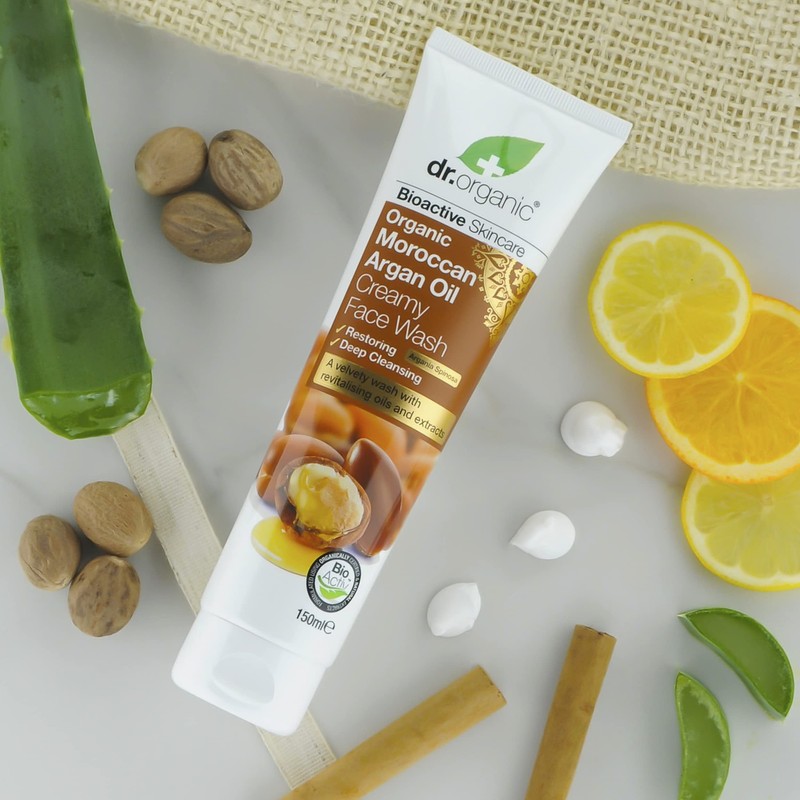 Dr. Organic Moroccan Argan Oil Face Wash 150 ml