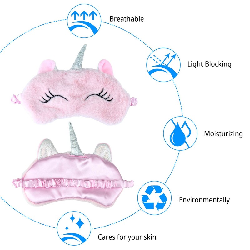 1 Pcs Eye Mask for Sleeping, Funny Blindfold, Soft Silk
