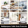Toptablecloths Transparent PVC 1.5 mm Waterproof Oilproof Table Cover (17.7"x17.7"