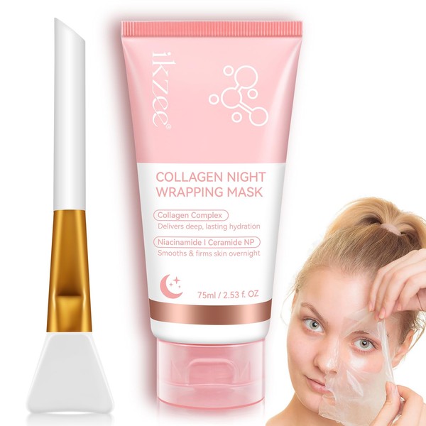 Collagen Night Wrapping Mask, Collagen Face Mask Overnight , Facial