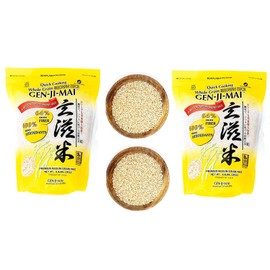 Gen-Ji-Mai Quick Cooking Brown Rice for Meal Prep and Bulk Cooking - Gluten-Free, Vegan, Paleo, Non-Allergenic with 64% more Fiber - Soft and Chewy Texture (4.40 lb bag)(2-Pack)