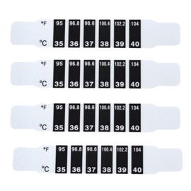 Supvox Pack of 4 Baby Forehead Thermometer Strips Instant Read Fever Thermometer Strips Head Strip Thermometer for Baby Children Temperature Check