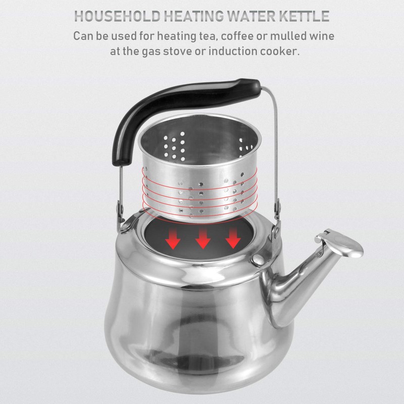 Cabilock Kettle Retro Kettle Whistling Kettle 1 L Tea Kettle