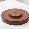 Bamboo Lazy Susan Organizer, 12'' Turntable Bamboo Tray with Removable