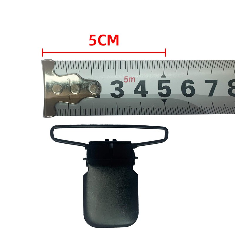MELOTOUGH Suspender Clip Black Plated Heavy Duty Suspender Clip with