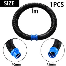 1m Twist-Lock Schlauch Ersatz, ZoneYan Reinigungsschlauch für Schwimmbad, Pool Pumpenschlauch, Poolschlauch für Zodiac MX6 MX8 hydraulische Poolreiniger, Schwarz