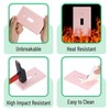 Bates- Light Switch Plates, 2 Pack, Pink Light Switch Cover