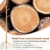 Cozivolife Kid's Coat Rack Stand Beech Wood Clothes Tree, Height