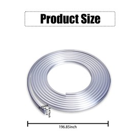 Ajxn Pack-1 Car Door Edge Invisible Rubber Anti-collision Protection Strip, U-shaped Sealed Trunk Door Anti-scuffing Chrome Decorative Bright Strip, Suitable for Sedans, Trucks, SUV (16.4Ft/5M #White)