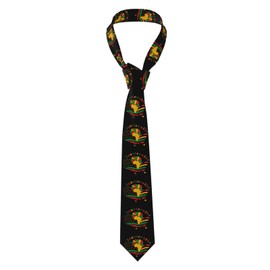 Wegphh Happy Juneteenth Day Freedom 1865 Novelty Ties for Men,Funny Necktie,Outfit Accessory for Wedding,Party, Meeting,Celebration