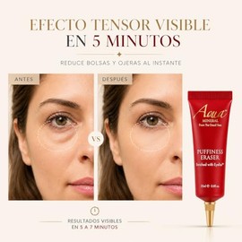 Aqua Mineral Puffiness Eraser Crema Contorno de Ojos Anti Ojeras y Bolsas, Efecto Tensor Visible en 5 Minutos, Reafirmante Antiarrugas con EYELISS™ y 