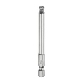 QUARKZMAN Ball Head Hex Screwdriver 5 mm (H5.0) Hexagonal Shaft 75 mm Long Magnetic Power Tool 1/4 Inch S2 Alloy Steel Screwdriver Bit Set Power Tools