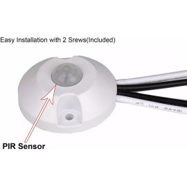 Facon 12V DC RV PIR Motion Sensor Switch for LED Lights Strip Light Halogen Bulb