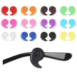 SooGree 12Pairs Silicone Glasses Ear Grip,Eyeglasses Temple Tip Sleeve Retainer,Anti-Slip Glasses Retainers For for Kids Adult