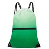 HOLYLUCK Drawstring Backpack Bag Sport Gym Sackpack, Gradient Green, One_Size,