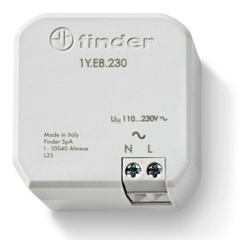 Finder YESLY Range Extender Type 1Y.E8.230 extends the range of action of the YESLY system by about 10 meters in open field. No configuration required.