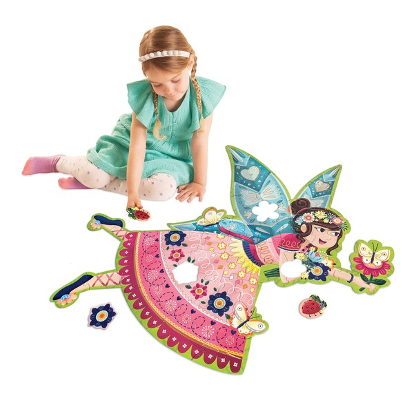 Peaceable Kingdom Shimmer & Glitter Fairy Floor Puzzle – 50pc