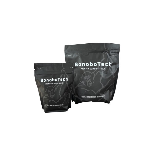 BonoboTech Climbing Chalk for Climbing, Bouldering, Gymnastics, Weightlifting resealable Bag