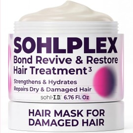 sohl-I.D. Hair Mask for Dry & Damaged Hair – Deep Conditioning Repair Treatment to Restore Smoothness & Shine – Moisturizing Hair Mask with Vitamins B3, B5, B7, C & E – Vegan & Cruelty-Free 6.76 fl oz