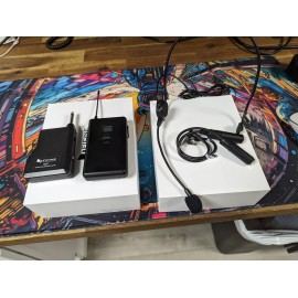 Fifine Technology UHF Wireless Lapel and Headset Microphone Kit K037B