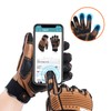 Vgo 1Pair Safety Leather Work Gloves,Mechanics Gloves,Impact Gloves,Anti-Vibration Gloves,Rigger Gloves,Heavy