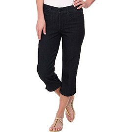 NYDJ Women's Bella Crop Jeans, Dark Enzyme, 0