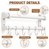 30cm Wall Mounted Kitchen Organizer Rack, Stainless Steel Utensil Holder
