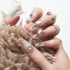 XUZOO 24 Pcs Nail Tips, Fake Nails, Short, Long, Cute,