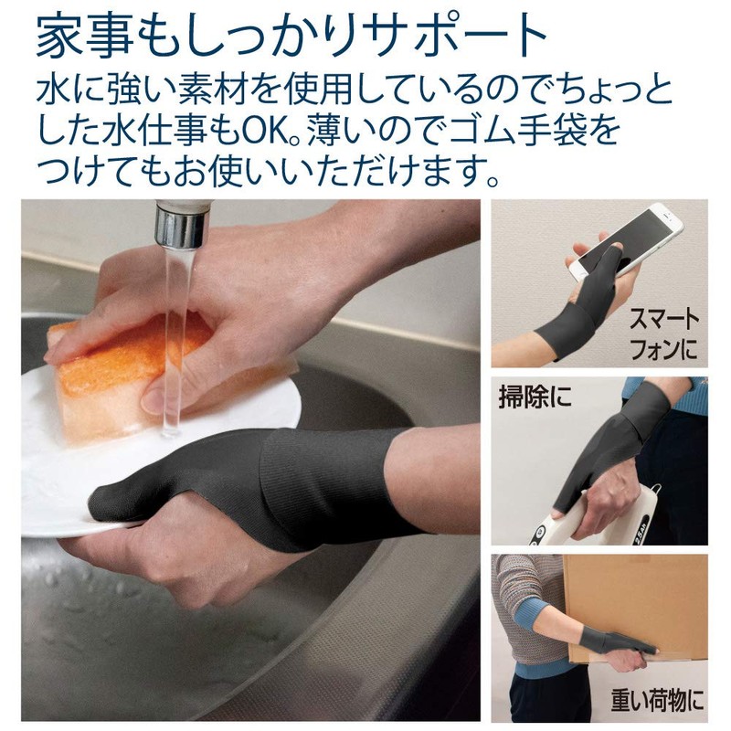 Alphax Wrist Supporter, Doctor Wrist Supporter, Fit, Black, Right Hand,