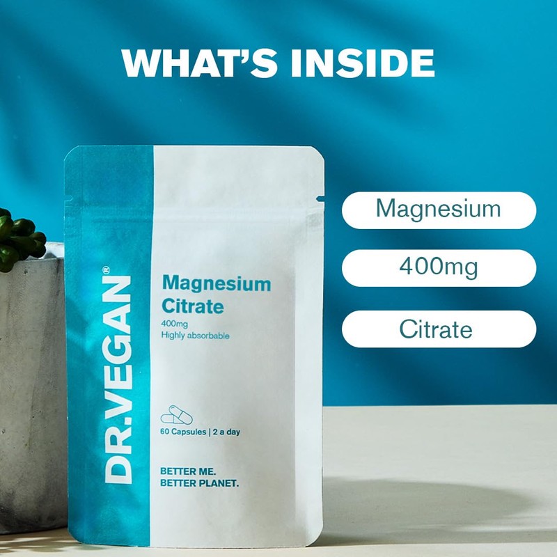 DR.VEGAN® Daily Magnesium Citrate 400mg of Elemental Magnesium | Support