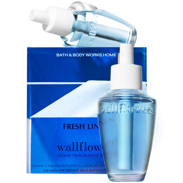Bath and Body Works New Look! Fresh Linen Wallflowers 2-Pack Refills