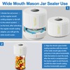 LOVE MOMENT Electric Mason Jar Vacuum Sealer Kit for Wide
