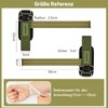 MANUEKLEAR Non-Slip Lifting Straps Strength Training with D-Rings Adjustable Lifting