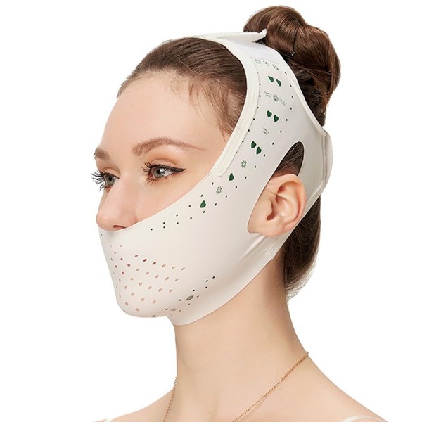 NJCXOLA V Line Lifting Mask, Reusable Double Chin Reducer, Double