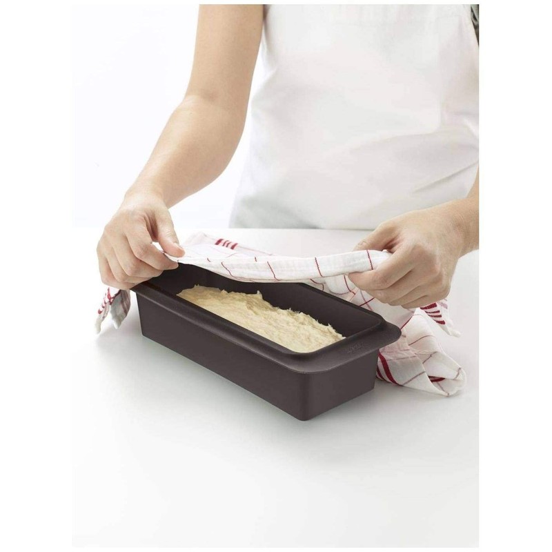 Lékué Kastenbackform, Silikon, braun, 25 cm, 18x18x8 cm