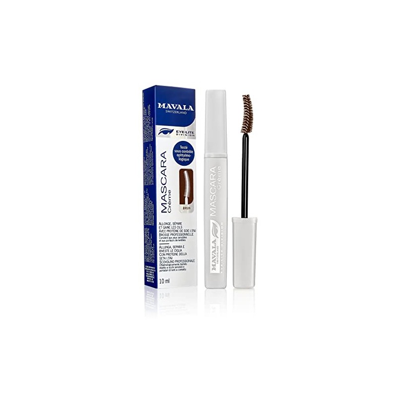 Mavala Mascara Creamy, Brown, 0.32 Ounce