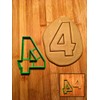 Sweet Prints Inc Number 4 Cookie Cutter - Dishwasher Safe