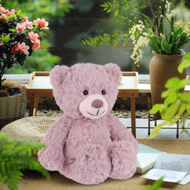 Apricot Lamb Flower Bear Pink Purple Plush Toy Plush Toy Fluffy Stuffed Toy for Playing, Collecting & Cuddling Cosy Cuddly Toy Plush Bear Pink Purple
