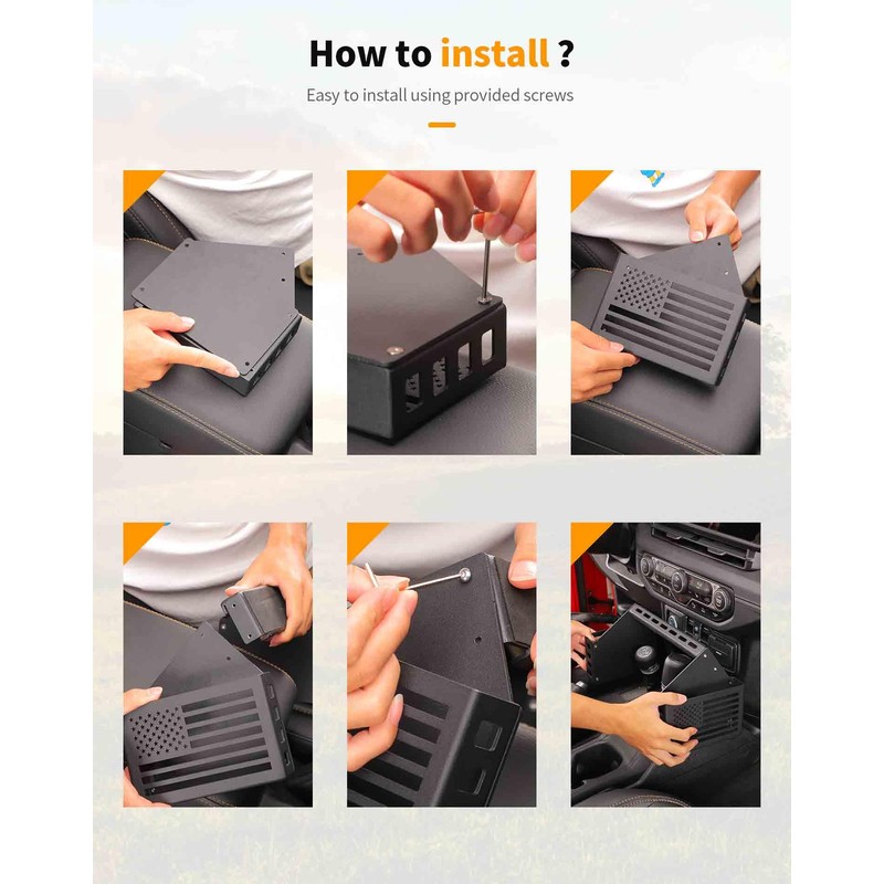 Hoolcar Gear Shift Center Console Organizer Side Tray Compatible with