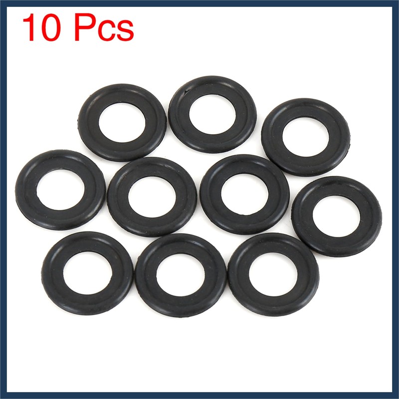 INFINAUTO 10pcs M12 Rubber Oil Drain Plug Washers Seals Gaskets