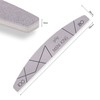 MANI KING 100 Pcs Professional Half Moon Grey 100/180 Standard