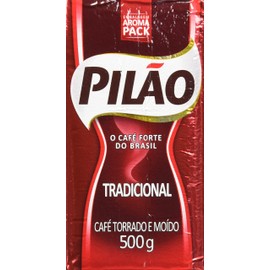 Coffee Rost and Ground - Café Torrado e Moído - Pilao, 1.1 Pound (Pack of 6)