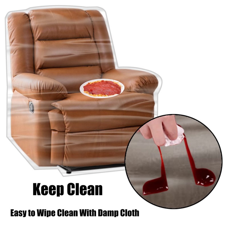 Imperius Clear Thick Heavy Duty Water Resistant Armchair/Recliner Cover,Waterproof Plastic