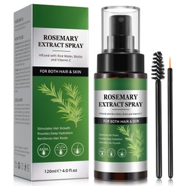 Rosmarin Wasser Haare,Rosmarinöl Haare, 100% Reines Rosmarinöl Haare für Augenbrauen und Wimpernwachstum, Trockene Haut, Nährt Die Kopfhaut für Männer Frauen