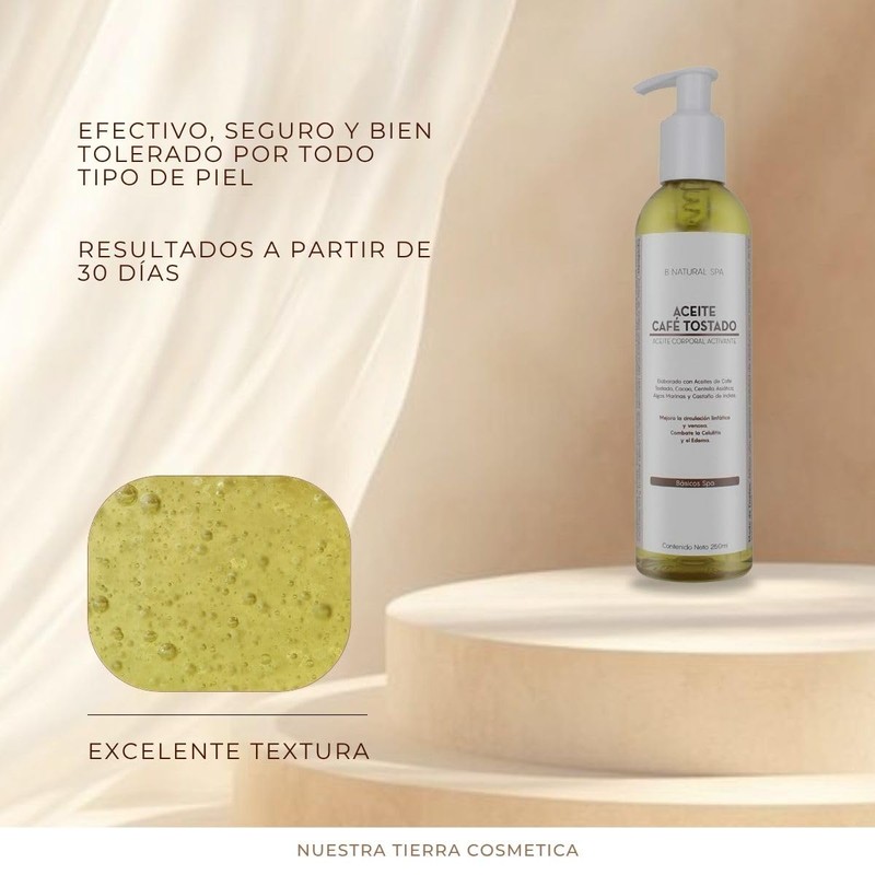 Aceite Corporal Café Tostado Cacao Y Centella 250ml Spa